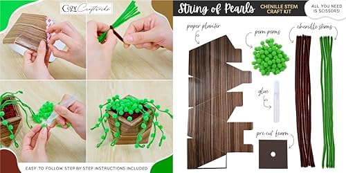 WeVeel Cozy Craftworks Chenille Stem Craft Kit (Plants)