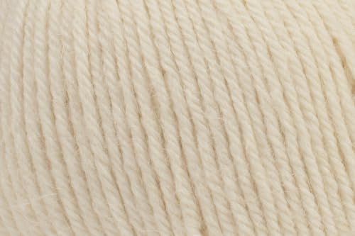 100% Baby Alpaca Yarn for Knitting & Crocheting - Set of 3 Skeins of Premium Yarn DK - Lightweight, Hypoallergenic & Thermal Peru Made - Ideal for Delicate Projects (N010 - Natural White)