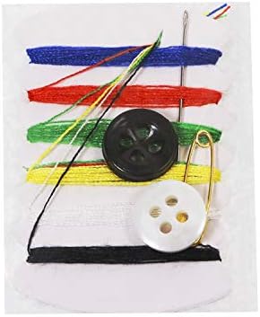 Shapenty Small Simple Handy Travel Sewing Kits Thread Repair Emergency Kit with with Needles, Threads, Button, Safety Pin for Gift Home Hotel Amenities Necessities (50)