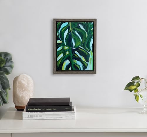 Kate and Laurel Sylvie Blank Framed Canvas Wall Art, 8x10 Gray, Modern Empty Canvas for Paint-Your-Own Art, Ready to Paint Premium Canvas Already Framed