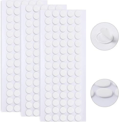 JANYUN 280 Pcs Sticky Dots Stickers,10mm Round Putty Clear Sticky Tack