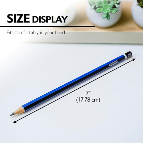 BAZIC PRODUCTS #2B Wood Pencils, 12 Count, for Drawing