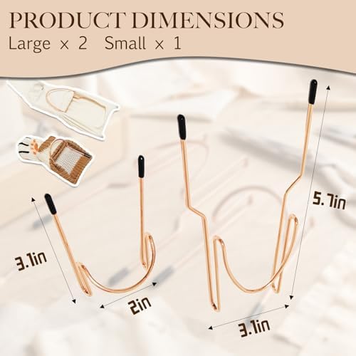 3 Pcs Stainless Steel Sock Embroidery Hoop Set, Universal Embroidery Machine Accessories, Multi Size Fixing Frame for Adult Kids Infant Socks DIY Craft