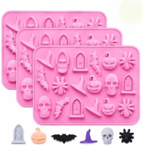 Halloween Silicone Molds, Ghost Silicone Molds (3PCS)