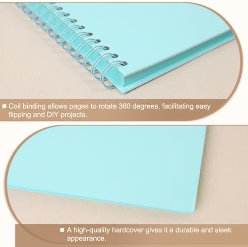 Scrapbook Album 12x12 Inches 100 Pages Hardcover Kraft Paper LightBlue