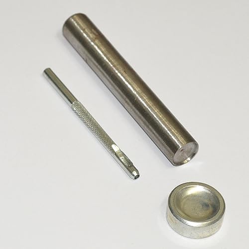 80sets Stainless Steel Leather Rivets with Tools Kits Double Cap Rivet Tubular Metal Studs Repairs Decoration Craft Accessories for Leather Craft Clothes Shoes Bags Belts (12mm Silver with Tools)