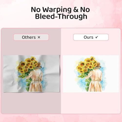 94 Sheets Watercolor Paper 4x6, 140lb/300gsm Cold Press Watercolor Paper