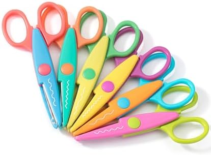 Mr. Pen- Craft Scissors Decorative Edge, 6 Pack, Pastel Colors | Zig Zag Scissors for Crafting, Scrapbooking, Fancy, Pattern, Design