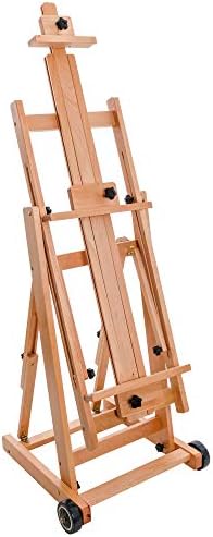 U.S. Art Supply Master Multi-Function Studio Artist Wooden Floor Easel