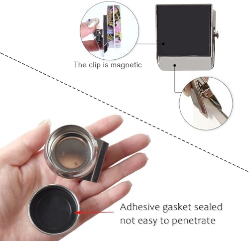 Portable Travel Watercolor Palette, Mini Metal Tin Box,12-Well Empty Tins