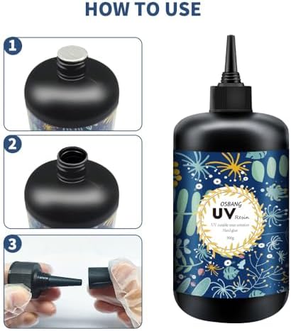 Crystal Clear Hard UV Resin Upgraded Formula Ultraviolet Fast Curing for Jewelry Making Craft Decoration, Hard Transparent Glue Solar Cure Sunlight Activated Resin (1500g)