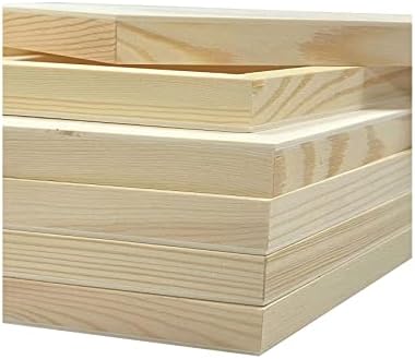12x14 in Wood Panel Boards Wooden Hexagon Shaped Canvas for Painting Crafts(6 Pieces)