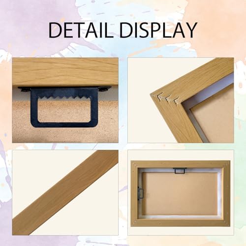 Yellow Blank Canvas with Floating Frame, 16x20 Inch, 1 Pack