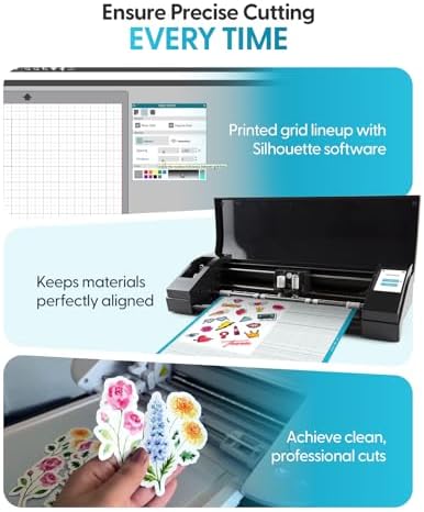Silhouette CAMEO Light Hold Cutting Mat for Scrapbooking, Black