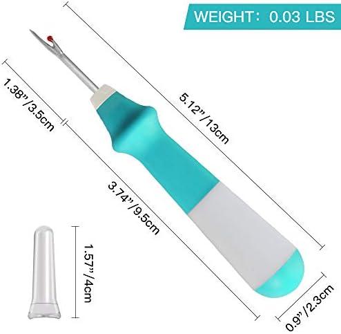 Lhedon Seam Ripper 3 PCS Ergonomic Grip Sewing Thread Remover Tool