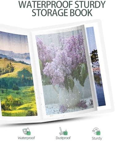 SXhyf A3 Diamond Painting Storage Book 16.5x12.1in for Display 60 Pages