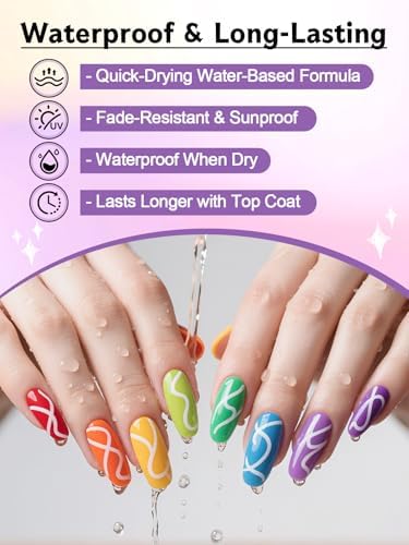 1 PCS White Nail Art Polish Pens Kalolary 0.5mm Nail Art Markers