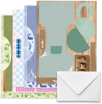Katy Sue Handy Hobby Aprons Card Making Kit. Contains 8 Shaped Cards, 2 Sheets Die Cut Decoupage, Sticky Foam Pads, Instructions & 8 Envelopes. Apron-Themed Card Making Kits for Adults