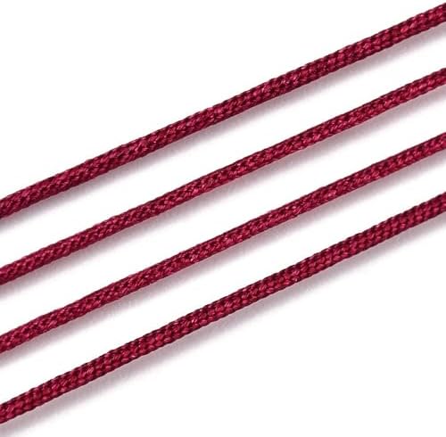 Elecrelive 43 Yards Nylon String FireBrick Nylon Cord Nylon Beading Thread