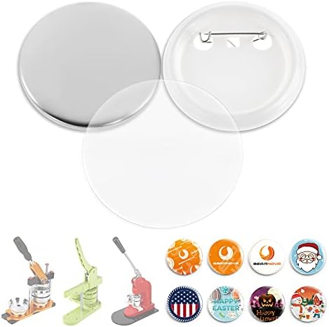 BEAMNOVA 500 Sets 44mm / 1.73 in Button Supplies for Pin Maker Machine