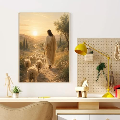 CRZMODE Jesus Paint by Numbers Kit for Adults, Jesus, 16x20 inch