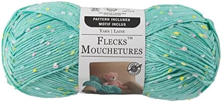 Loops & Threads Flecks Yarn - Yarn for Knitting, Crochet, Weaving, and Arts & Crafts - Seafoam, Acrylic Blend, 6.53 oz
