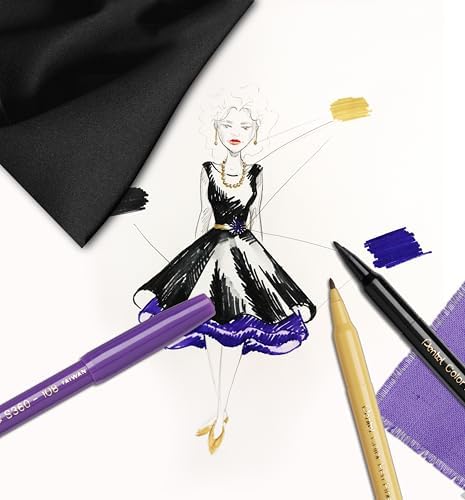 Pentel Arts Color Pen, 12-Color Set (S360-12)