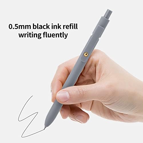 Ddaowanx Pens Set,24 Pcs 0.5mm Quick Dry Black Ink Rollerball Gel Pens | Fine Point Smooth Writing Pens for Journaling,Cute Office School Supplies,Gifts for Women