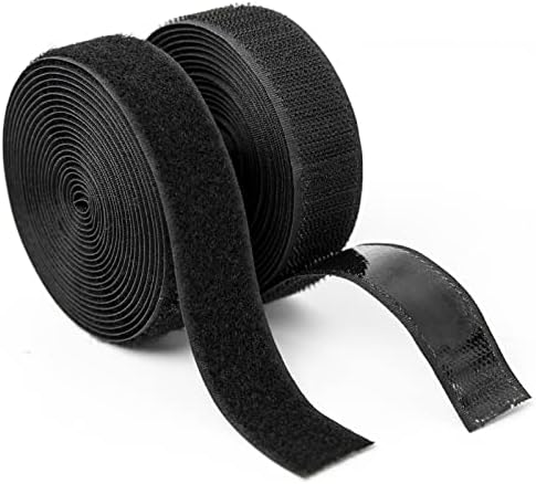 Art3d 4ft x 1 in. Hook and Loop Rolls Sticky Back, Heavy Duty