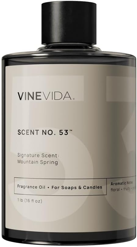 VINEVIDA [16oz] Mountain Spring Fragrance Oil for Candle Making and Soap Making - Premium Candle Scents for Soy Candles