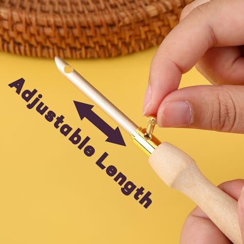 AUGSUN 13Pcs Punch Needle Kit for Craft Beginner Punch Embroidery Kit