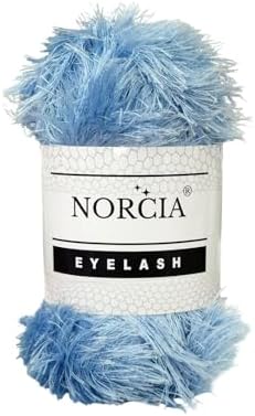 Eyelash Yarn Fun Fur Yarn(100g-3.5oz) (153yds-140mt) Fuzzy Premium Soft Crochet DIY Hand Knitting 100% Polyester