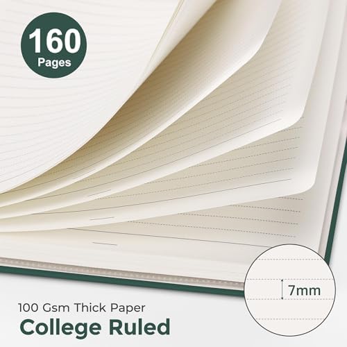 AHGXG Spiral Journal Notebook, 160 Lined Pages, A5 Size (5.7'' x 8.3'')
