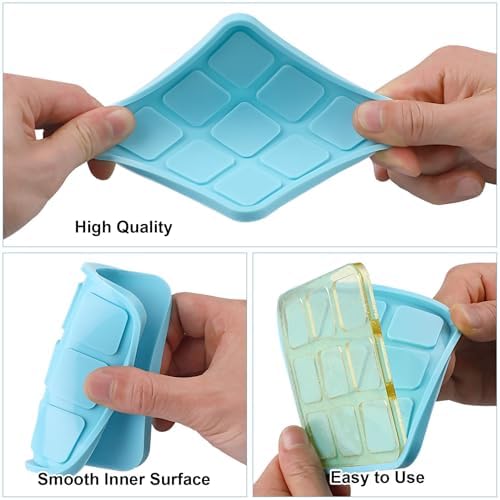 DECYOOL 6 Pcs Tic Tac Toe Resin Mold Set, X O Silicone Board Game Molds