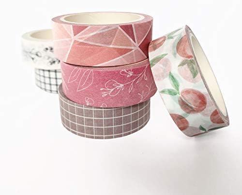 16 Rolls Washi Tape Set for Journaling, Scrapbooking & Decorative Crafts
