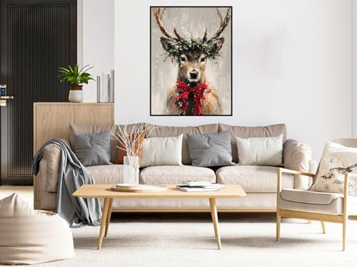 Benjenes Christmas Diamond Art Kit for Adults – Deer Design