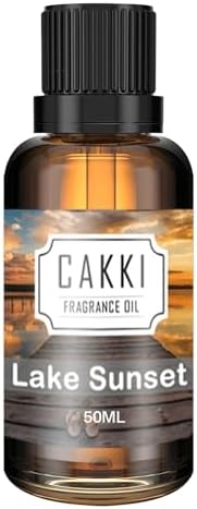 Essential Oils for Diffusers for Home, Scent-Lake Sunset, Single Large Size 50ml, CAKKI Fragrance Oils, for Candle Making, for Soap Making, Diffuser Oil Scents