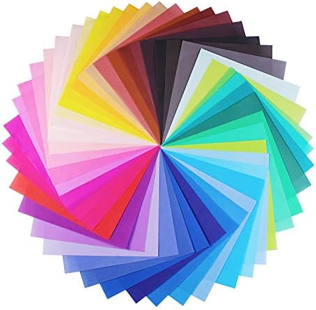 Opret Origami Paper Large Single Sided for Arts and Crafts Projects | Origami Papers, 20X20cm / 8 Inch, 100 Sheets, 50 Vivid Colors