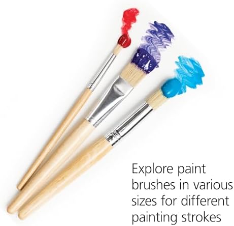 Colorations Easel Paint Brushes, Assorted Sizes, Set of 12