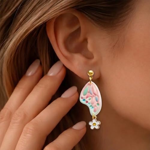 12 Pairs Butterfly Wing Polymer Clay Cutters - Detailed Texture Jewelry Making Tools for Earrings & DIY Crafts, Soft Clay Shaping Molds