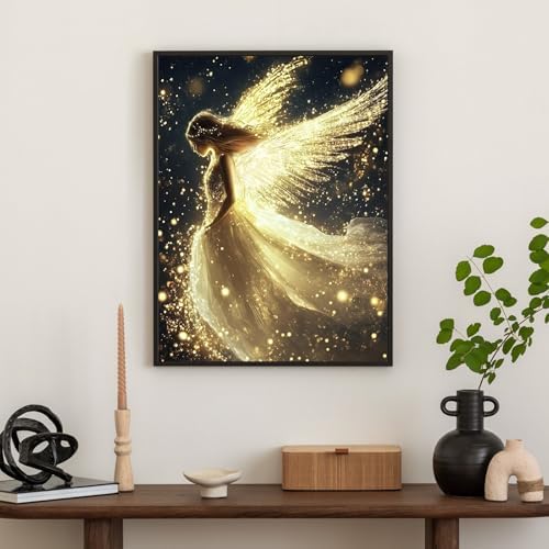 Okarina Diamond Art Kits for Adults & Beginners, Angel Diamond Painting Kit