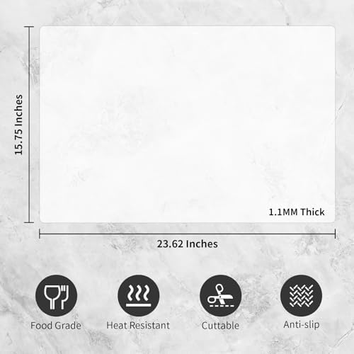 Cuttte 23.62" x 15.75" Large Silicone Mats for Kitchen Counter 1PCS