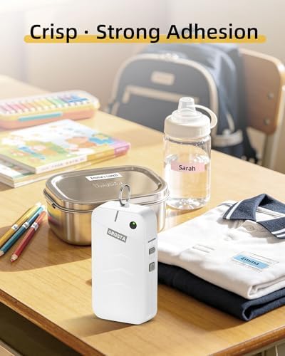 ORGSTA S001 Label Maker Machine with Tape, Portable Bluetooth Label Maker