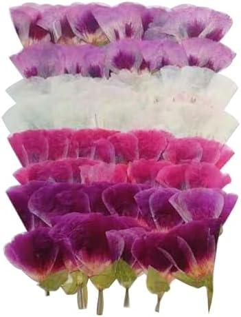 48 Pcs Dried Pressed Flowers for Crafts Art Resin DIY Natural Dry Floral Epoxy Jewelry Real Flower with Leaves Plants Decor Cakes Phone Cases Bookmarks Candles Handmade Soap Farewell