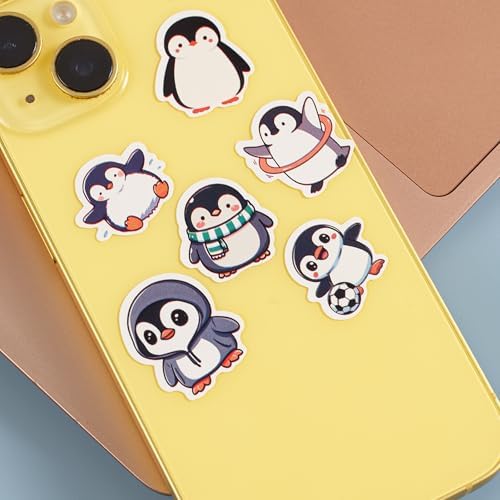 1000PCS Penguin Sticker Roll, 2 Rolls 10 Designs Animal Stickers