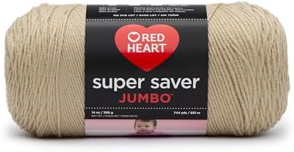 Red Heart Super Saver Jumbo Yarn, Buff
