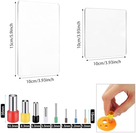 Yayatty Polymer Clay Tools, Acrylic Clay Roller, Acrylic Sheet, Rotary Cutting Mat, Round Polymer Clay Cutters with Clay Slicer Blade for Pottery and Sculpture, 22 PCS