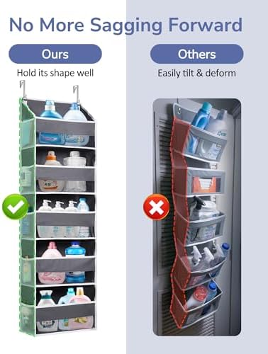 ULG 2 Pack 5-tier Over the Door Organizer Dark Gray