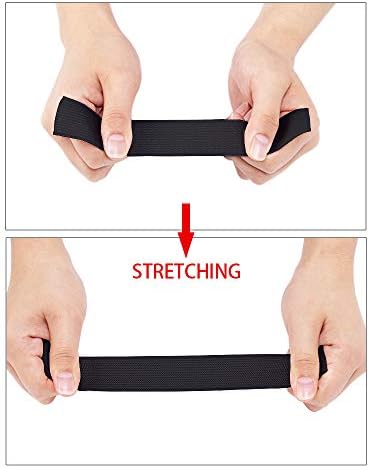 Airisoer Elastic Bands for Sewing 1 Inch x 12 Yards, Black