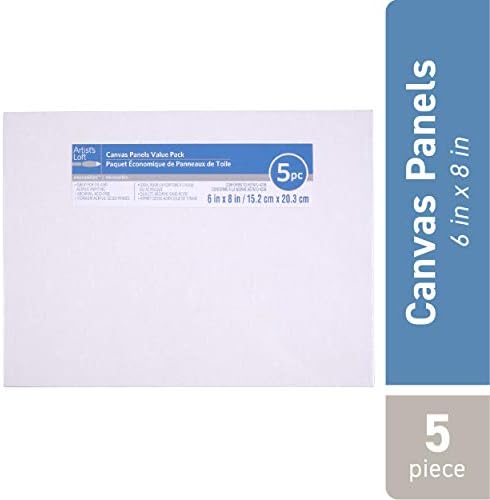 5 Pack 6" x 8" Value Canvas Panel by Artist's Loft